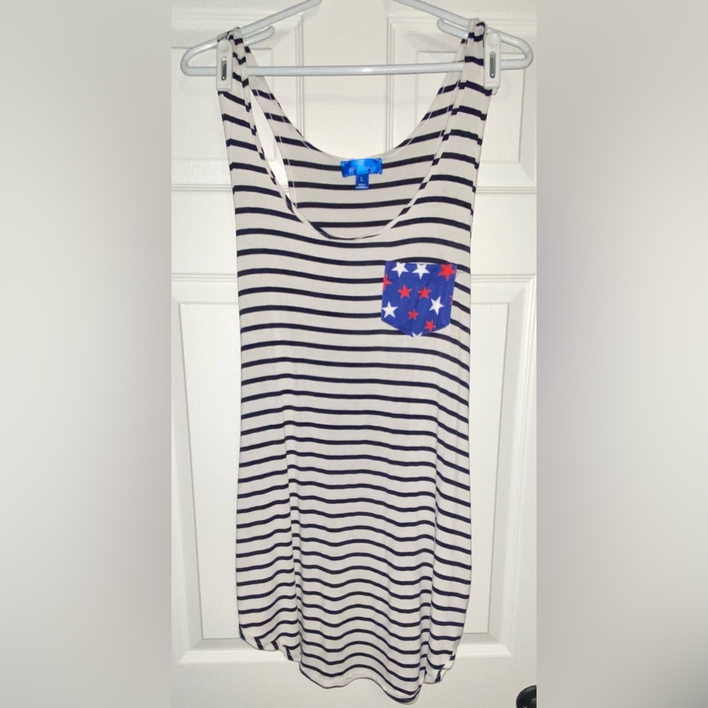 4th of July/America Swim Cover Up Dress - Women’s Large